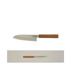 HADO (GINSAN) 180mm Santoku -Phillip and Lea Store 1000069 180 b Beige M Box adj