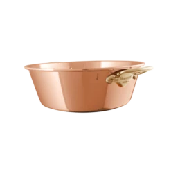 30cm M'PASSION Unhammered Jam Pan Bronze Handles