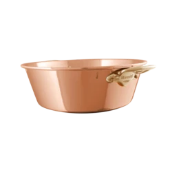 36cm M'PASSION Unhammered Jam Pan Bronze Handles