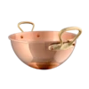 40cm M'PASSION Egg White Beating Bowl Bronze Handles