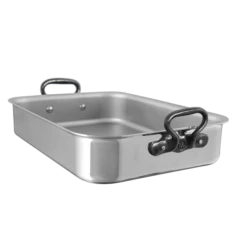 40x30cm M'COOK Roasting Pan Cast Iron Handles