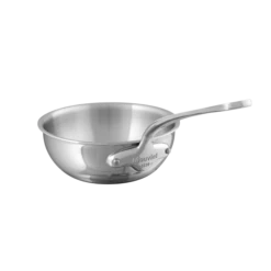 24cm M'COOK Curved Splayed Saute Pan Cast S/S Handle