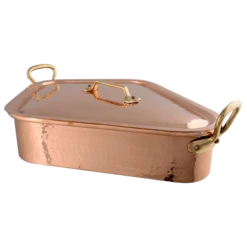 50x40cm M'TRADITION Turbot Kettle With Grid And Lid