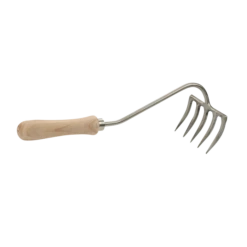 5 Tine Hand Rake Ash Handle