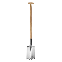 Stone Spade With Steps 90cm T-Handle