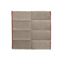 Red Hem Unbleached Dish Cloth