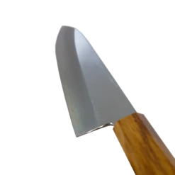 SAKAI KIKUMORI (GINSAN KASUMI) 240mm Gyuto - Oak -Phillip and Lea Store Gyuto 240mm R side adj