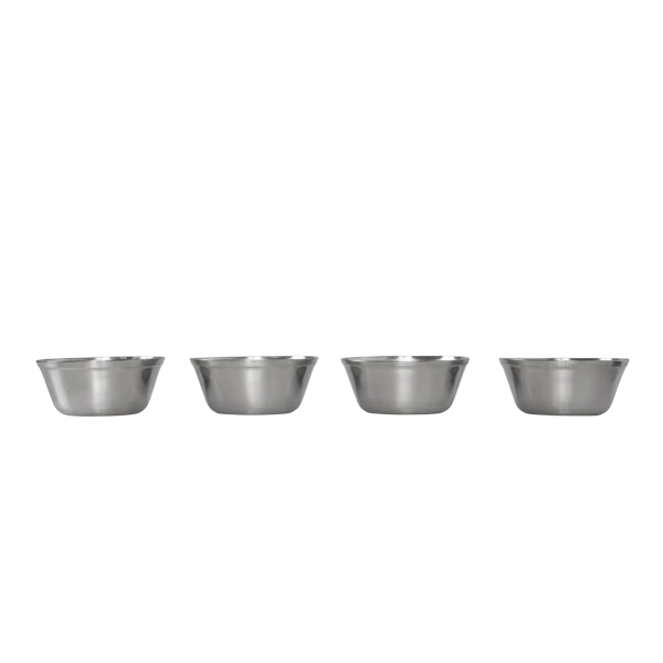 0.11 litre Mise en place Bowl (Pack of 4) 0.11 Litre Mise En Place Bowl (Pack Of 4) -Phillip and Lea Store Measuring cup sets side Ladj