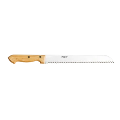 250mm Bread Knife Box Wood Handle