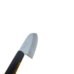 SAKAI KIKUMORI (GINSAN MIRROR) 180mm Santoku -Phillip and Lea Store Satoku 180 Ginsan Mirror left adj