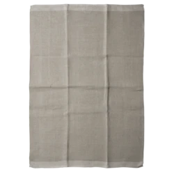 White Hem Unbleached Tea Towel